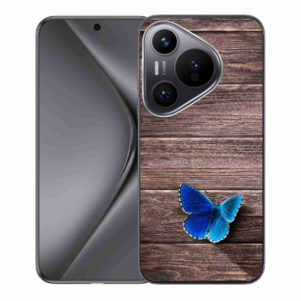 Gelový kryt mmCase na Huawei Pura 70 - modrý motýl 1
