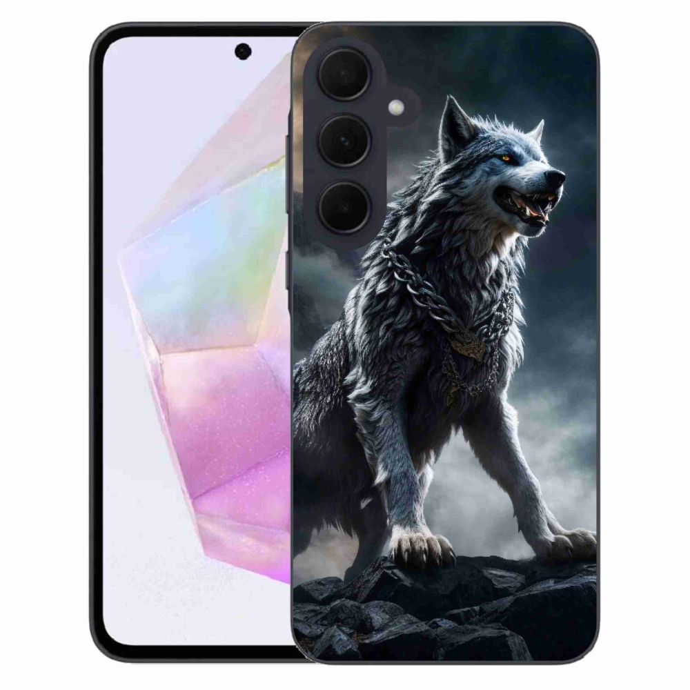 Gelový kryt mmCase na Samsung Galaxy A35 5G - vlk 1