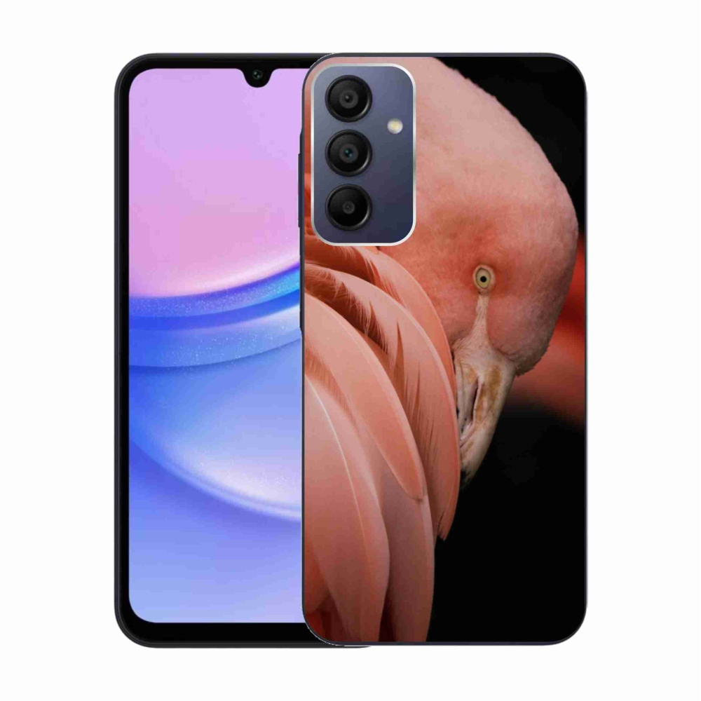 Gelový kryt mmCase na Samsung Galaxy A15 4G/5G - plameňák 3