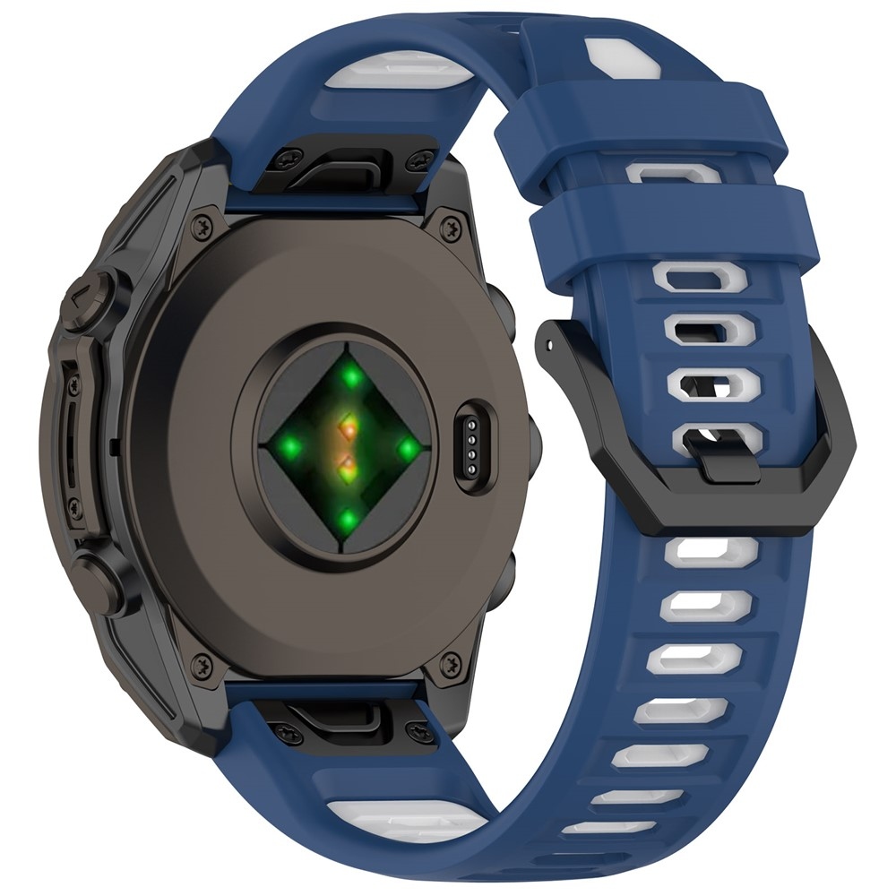 Scheme silikonový řemínek 22mm na Garmin Fenix 8 Pro 47mm/Fenix 8 47mm - modrý/bílý