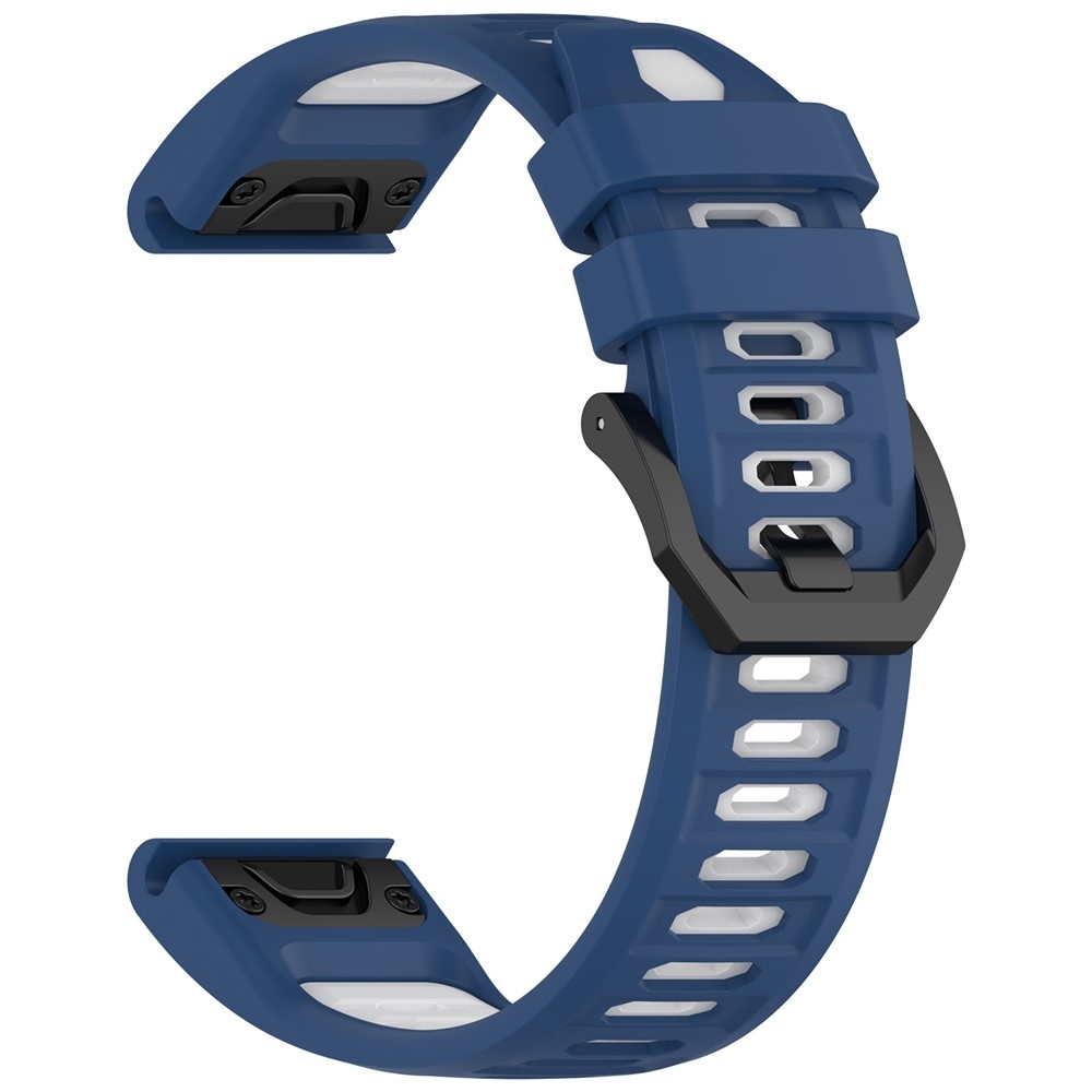 Scheme silikonový řemínek 22mm na Garmin Fenix 8 Pro 47mm/Fenix 8 47mm - modrý/bílý