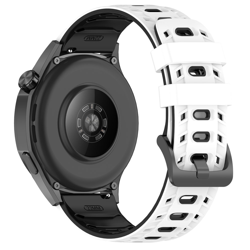 Scheme silikonový řemínek 22mm na Garmin Forerunner 970/Forerunner 570 47mm/265 - bílý/černý