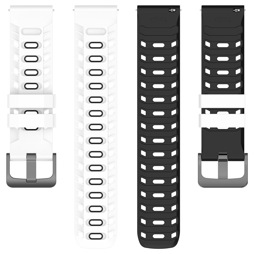 Scheme silikonový řemínek 22mm na Garmin Forerunner 970/Forerunner 570 47mm/265 - bílý/černý