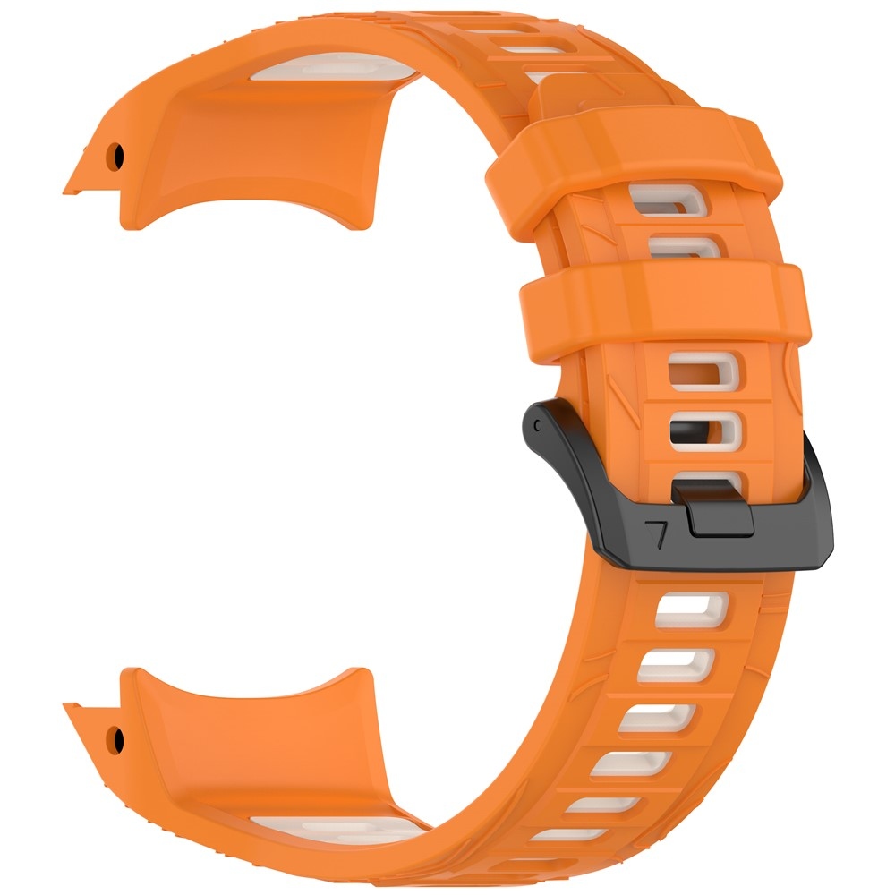 Scheme silikonový řemínek 26mm na Garmin Instinct 3 50mm/Instinct 3 Solar 50mm - oranžový/béžový