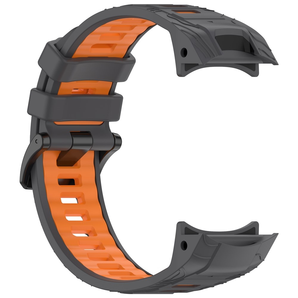 Scheme silikonový řemínek 26mm na Garmin Instinct 3 50mm/Instinct 3 Solar 50mm - šedý/oranžový