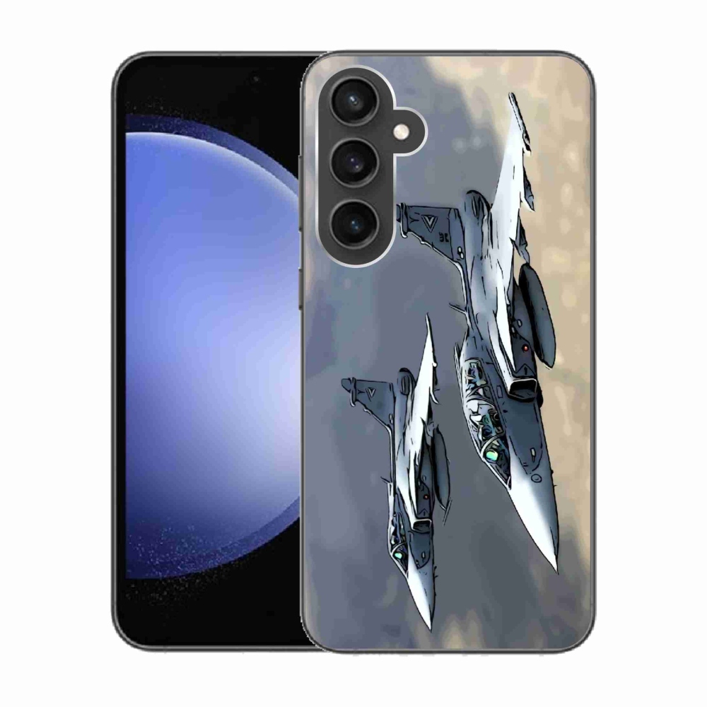 Gelový kryt mmCase na Samsung Galaxy S23 FE - stíhačky