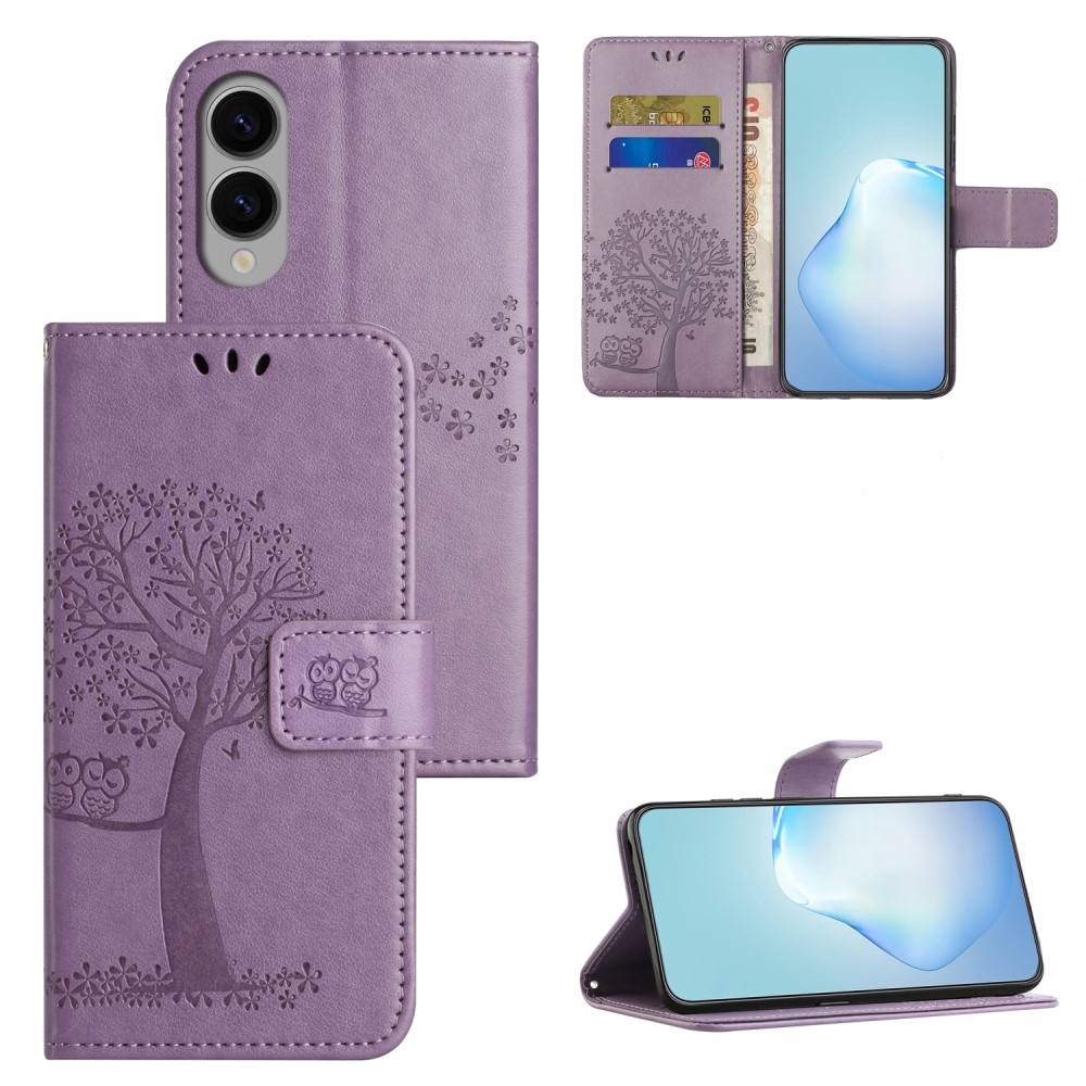Tree knížkové pouzdro na Samsung Galaxy S25 Edge - světlefialové