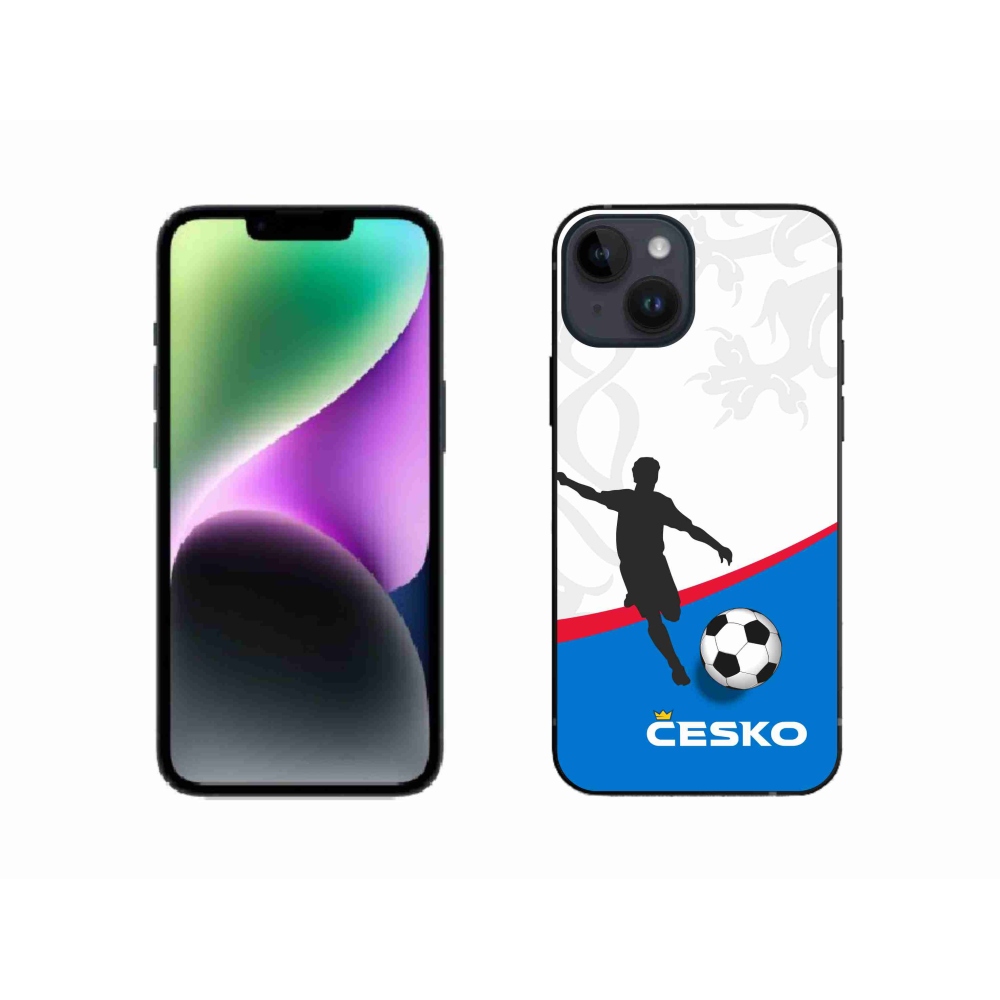 Gelový kryt mmCase na iPhone 14 - fotbal Česko 1
