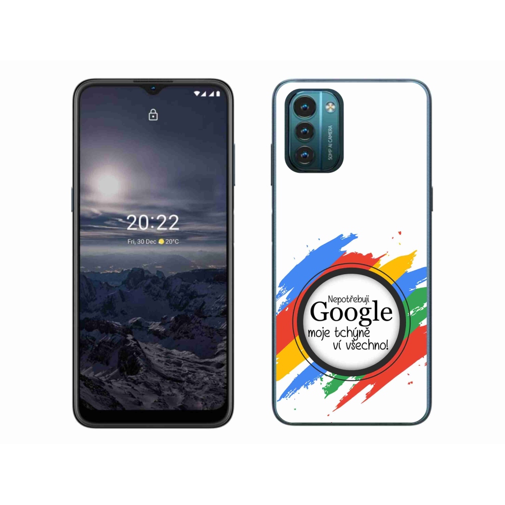 Gelový kryt mmCase na Nokia G11/G21 - tchýně ví všechno bílé pozadí