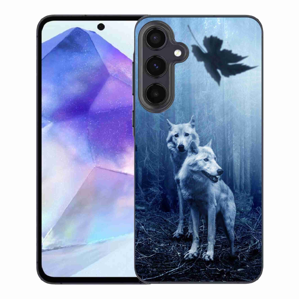 Gelový kryt mmCase na Samsung Galaxy A55 5G - vlci v lese
