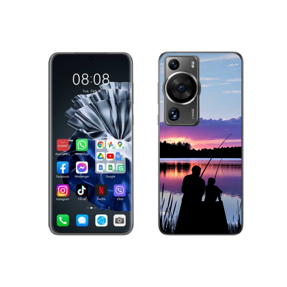 Gelový kryt mmCase na Huawei P60 Pro - rybaření 2