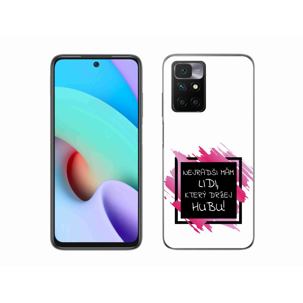 Gelový kryt mmCase na Xiaomi Redmi 10/Redmi 10 (2022) - vtipný text 7 černobílé pozadí