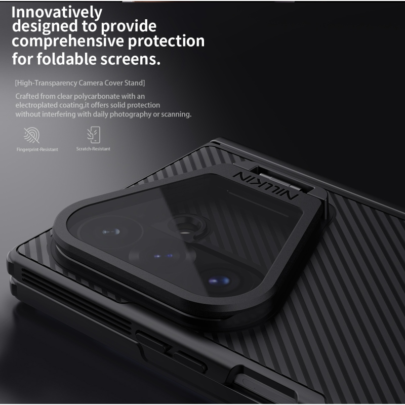 Nillkin CamShield Prop Magnetic (Transparent Lens) Zadní Kryt pro Samsung Galaxy Z Fold 8 Ultra Black