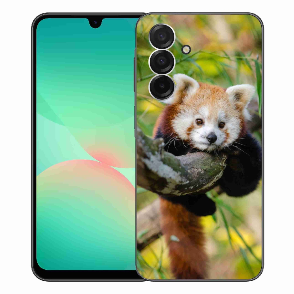 Gelový kryt mmCase na Samsung Galaxy A26 5G - panda červená