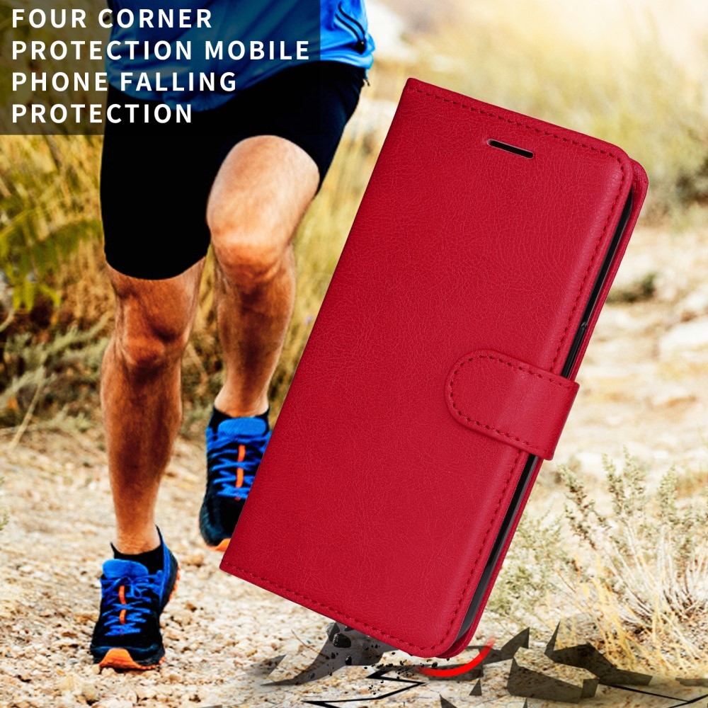 Wallet knížkové pouzdro na Xiaomi Redmi A5 (173.45x79.35x8.45mm) - červené