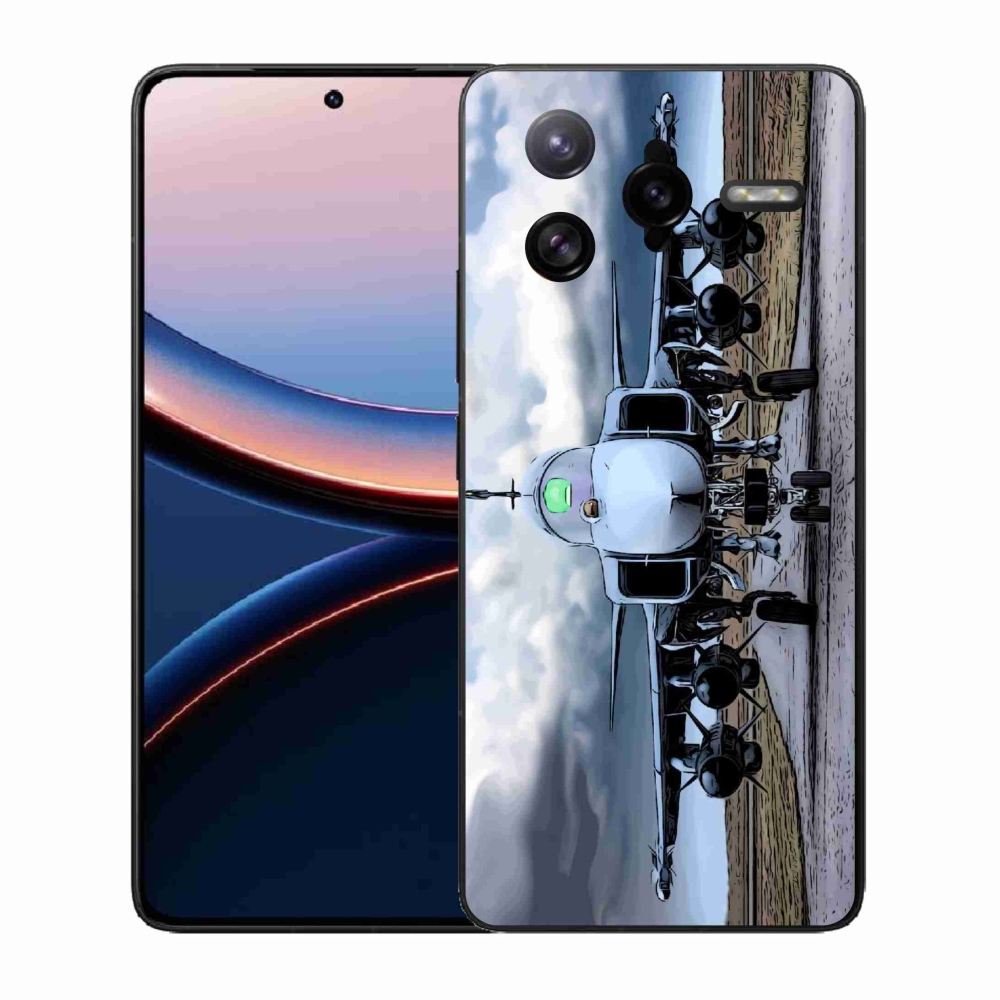 Gelový kryt mmCase na Xiaomi Poco F7 Ultra - vojenské letadlo