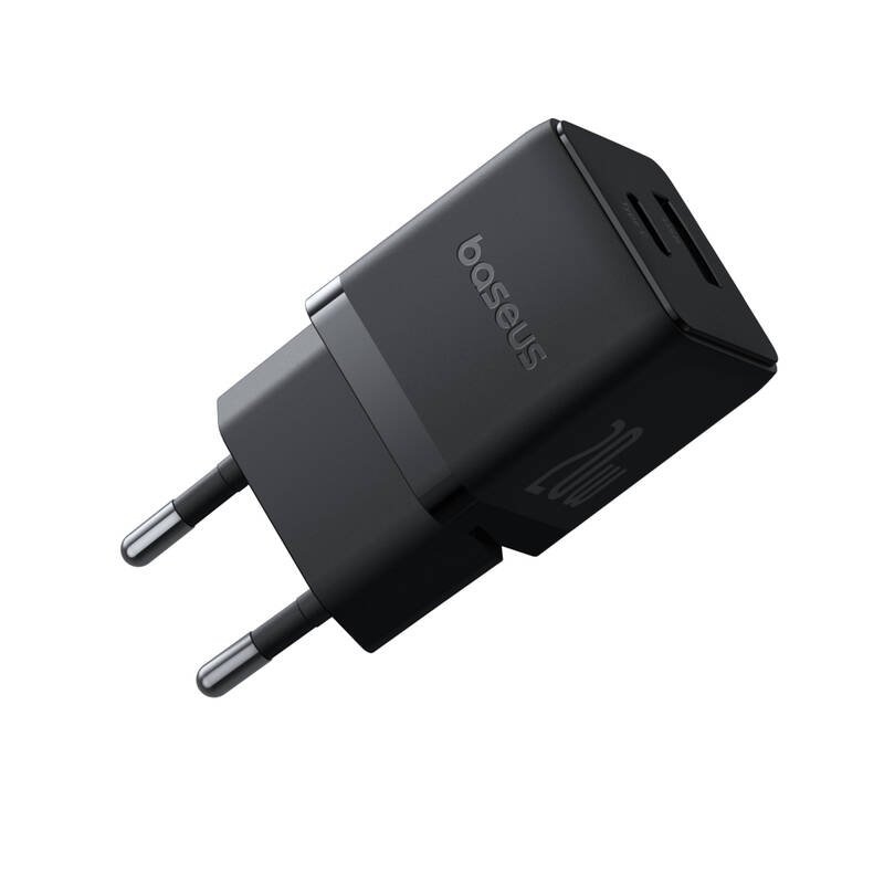 Baseus Palm Fast Nabíječka USB-A + USB-C 20W Black