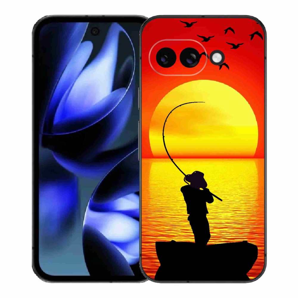 Gelový kryt mmCase na Google Pixel 9a - rybaření