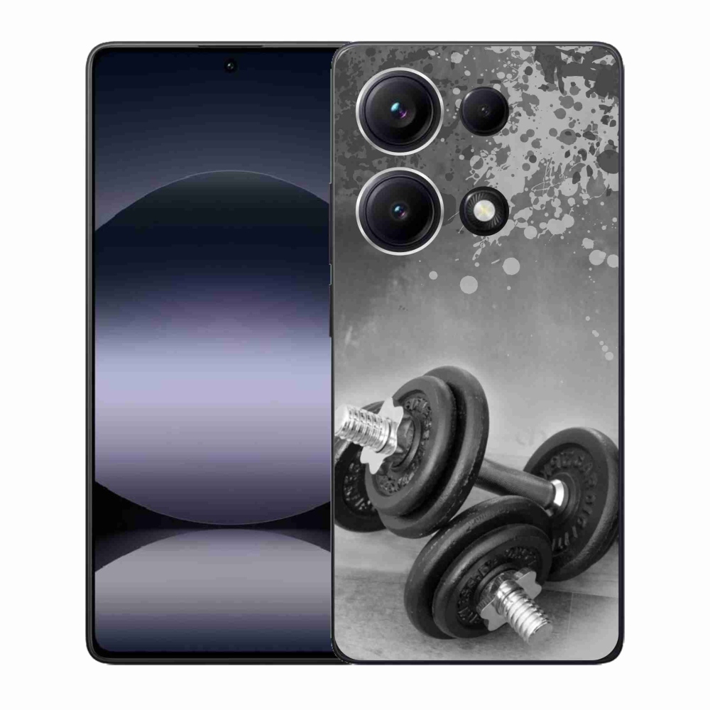 Gelový kryt mmCase na Xiaomi Redmi Note 14S - činky 1
