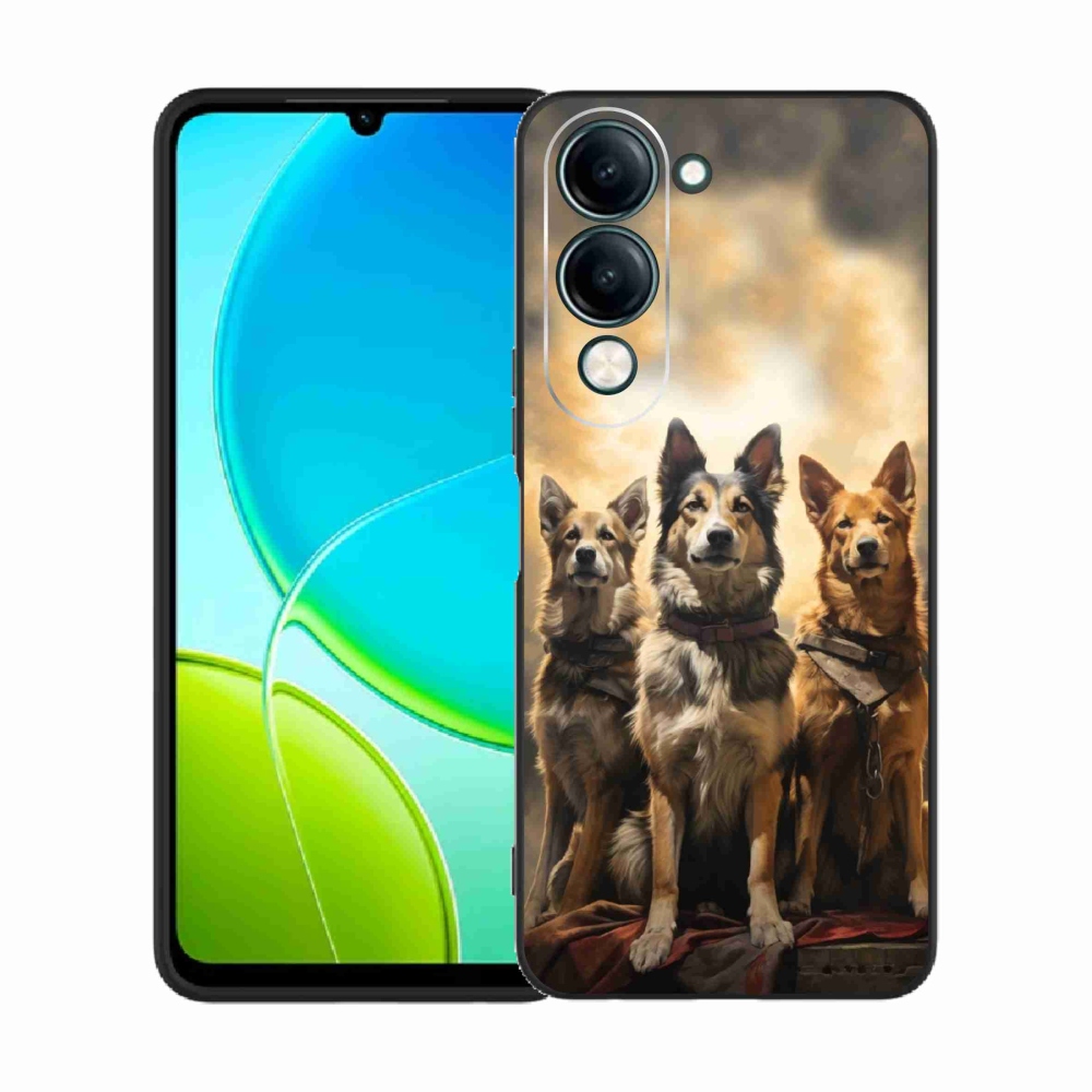 Gelový kryt mmCase na Vivo Y29s 5G - tři psi