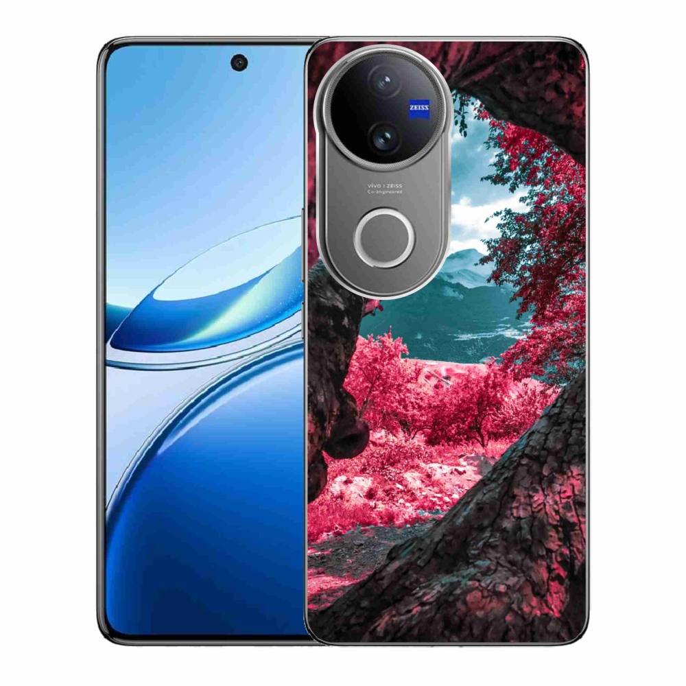 Gelový kryt mmCase na Vivo V50 5G - výhled na hory