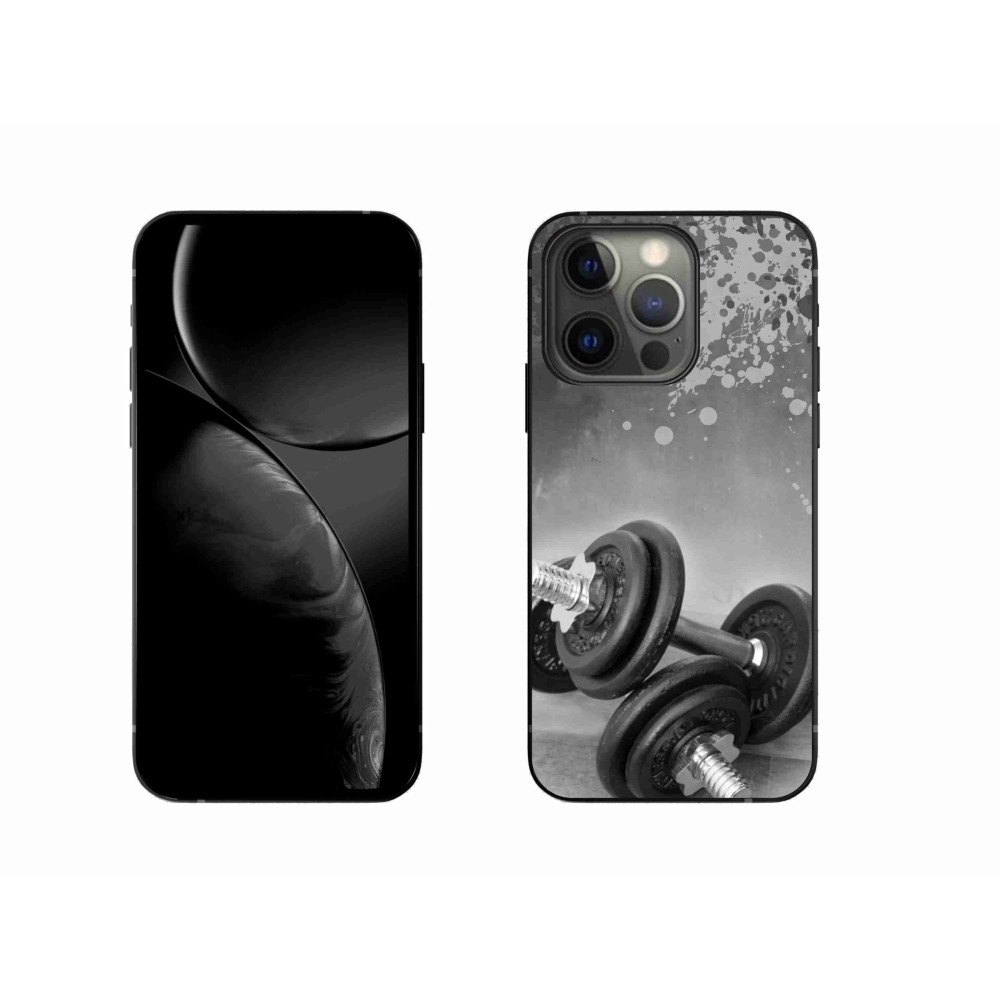 Gelový kryt mmCase na iPhone 13 Pro 6.1 - činky 1