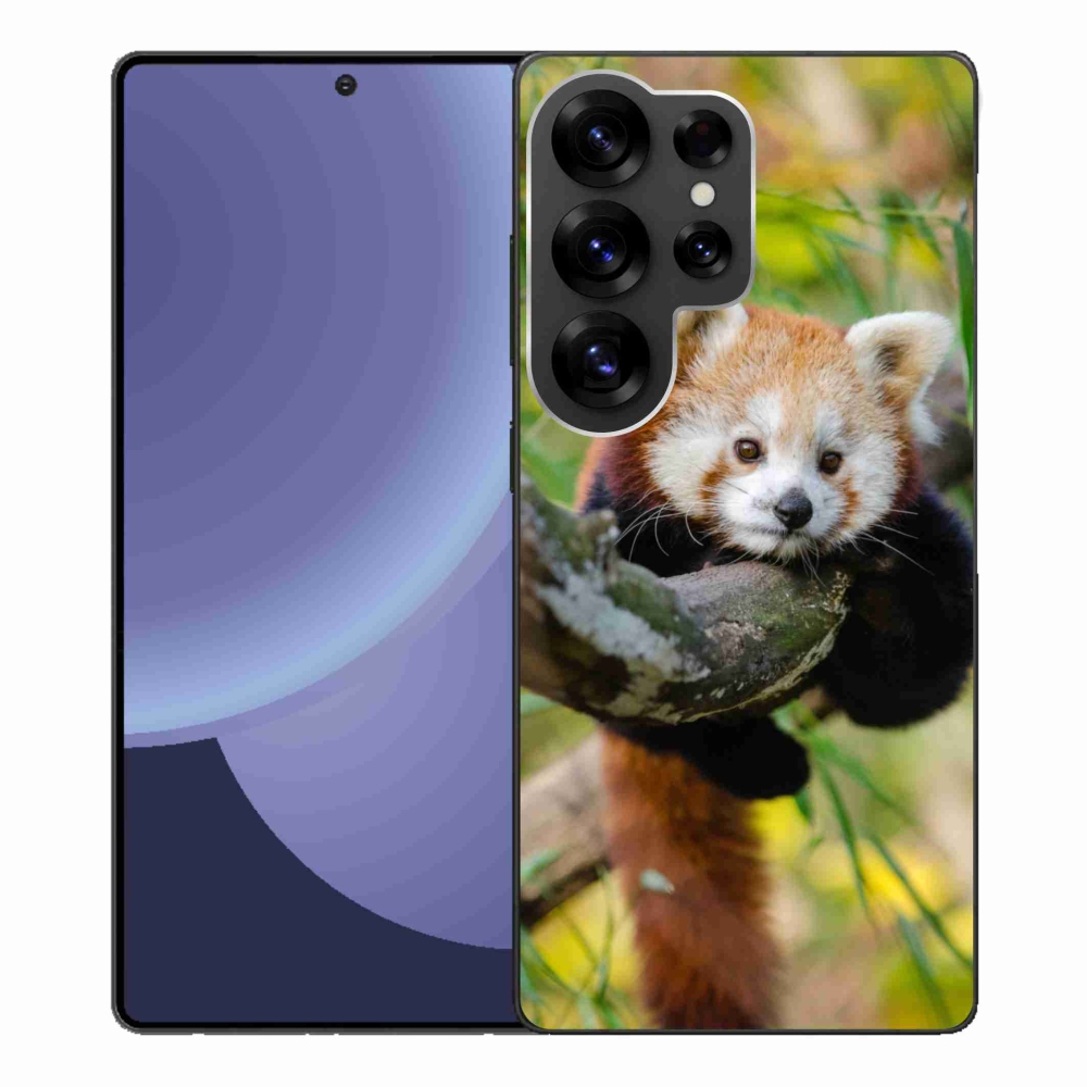 Gelový kryt mmCase na Samsung Galaxy S25 Ultra - panda červená