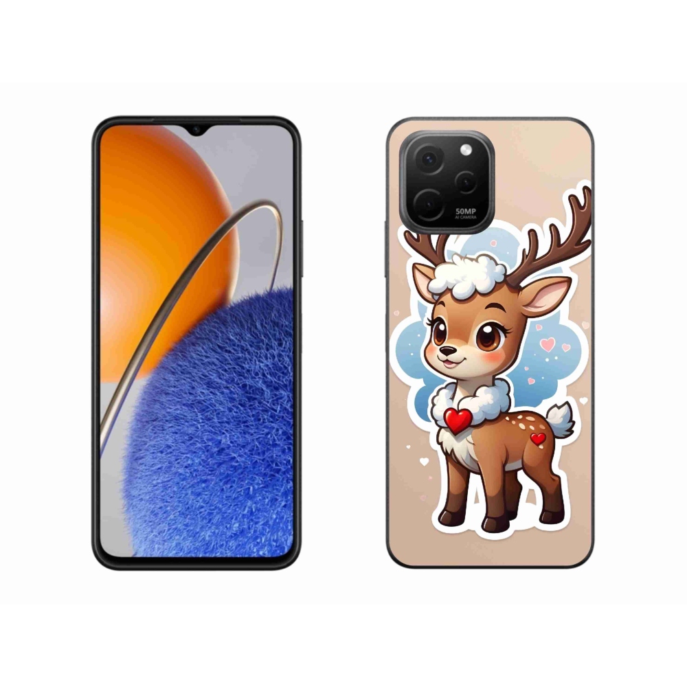 Gelový kryt mmCase na Huawei Nova Y61 - kreslený sob