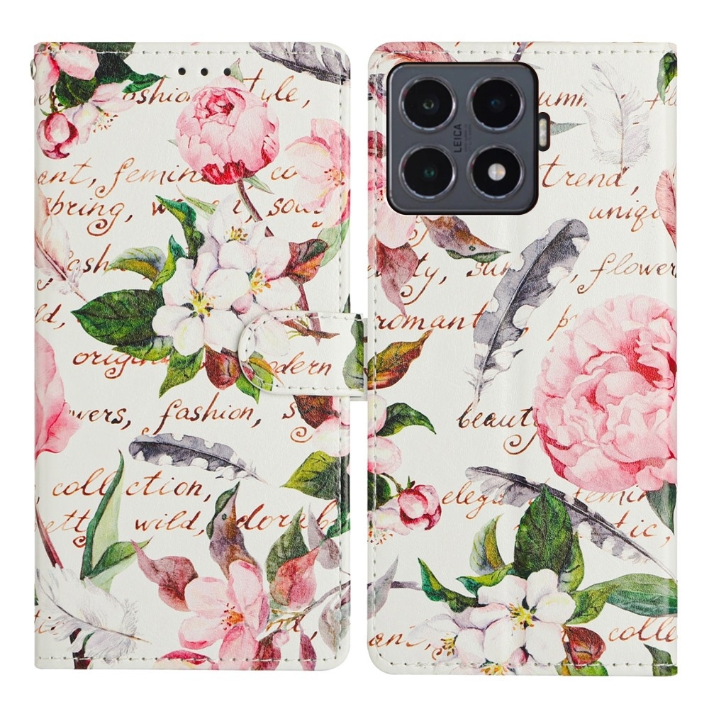 Secure knížkové pouzdro na Xiaomi 15T Pro - listy a květy