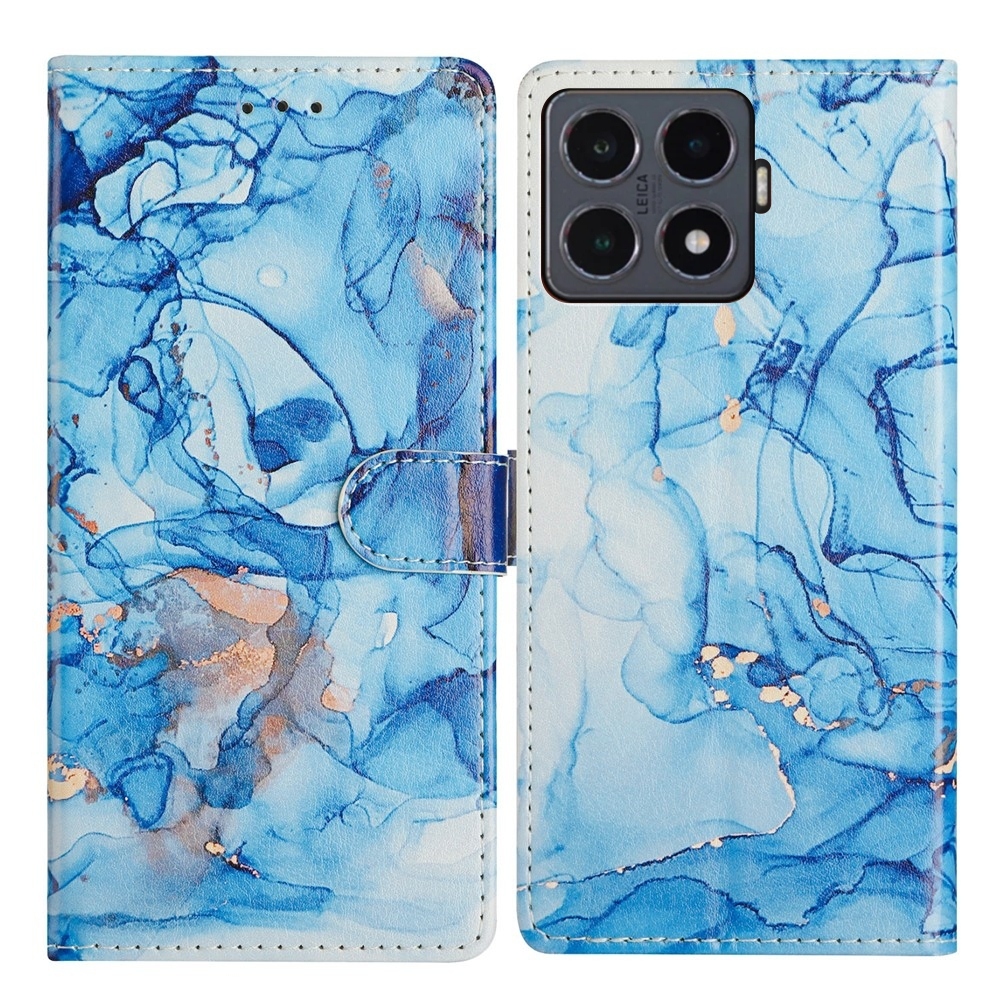 Secure knížkové pouzdro na Xiaomi 15T Pro - modrý mramor