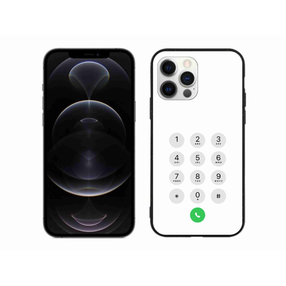 Gelový kryt mmCase na iPhone 12 Pro Max - bílý číselník