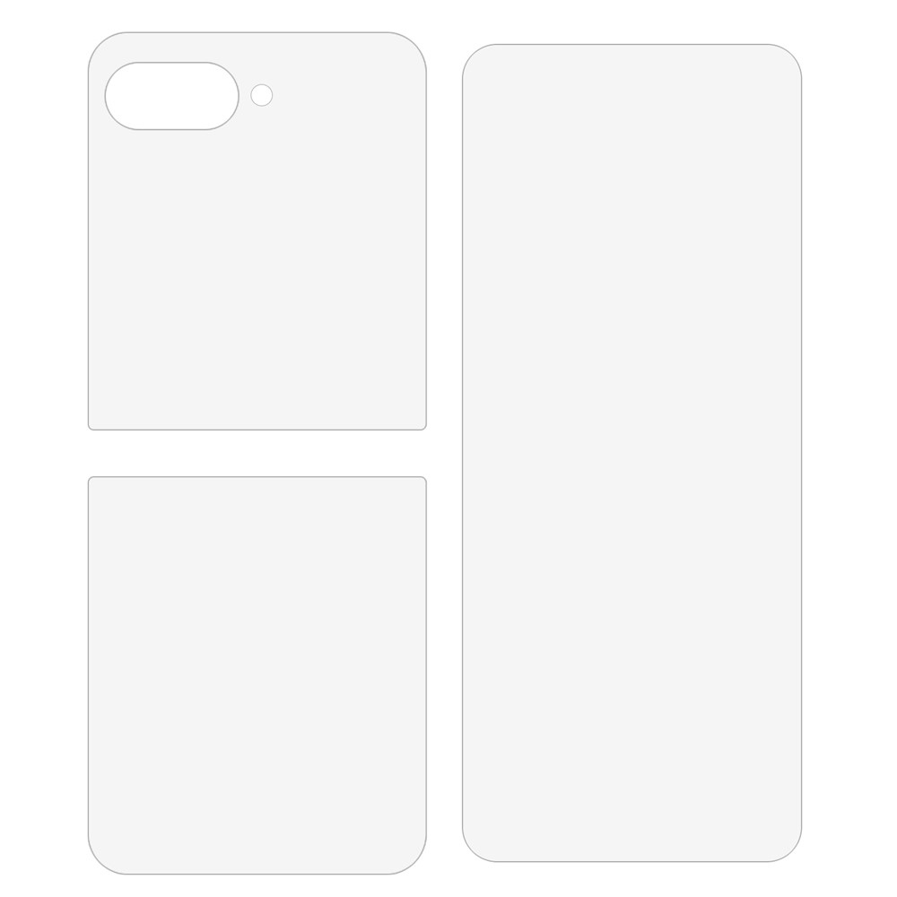 Set zadní + přední hydrogelová ochranná fólie na mobil Motorola Razr 60 Ultra 5G