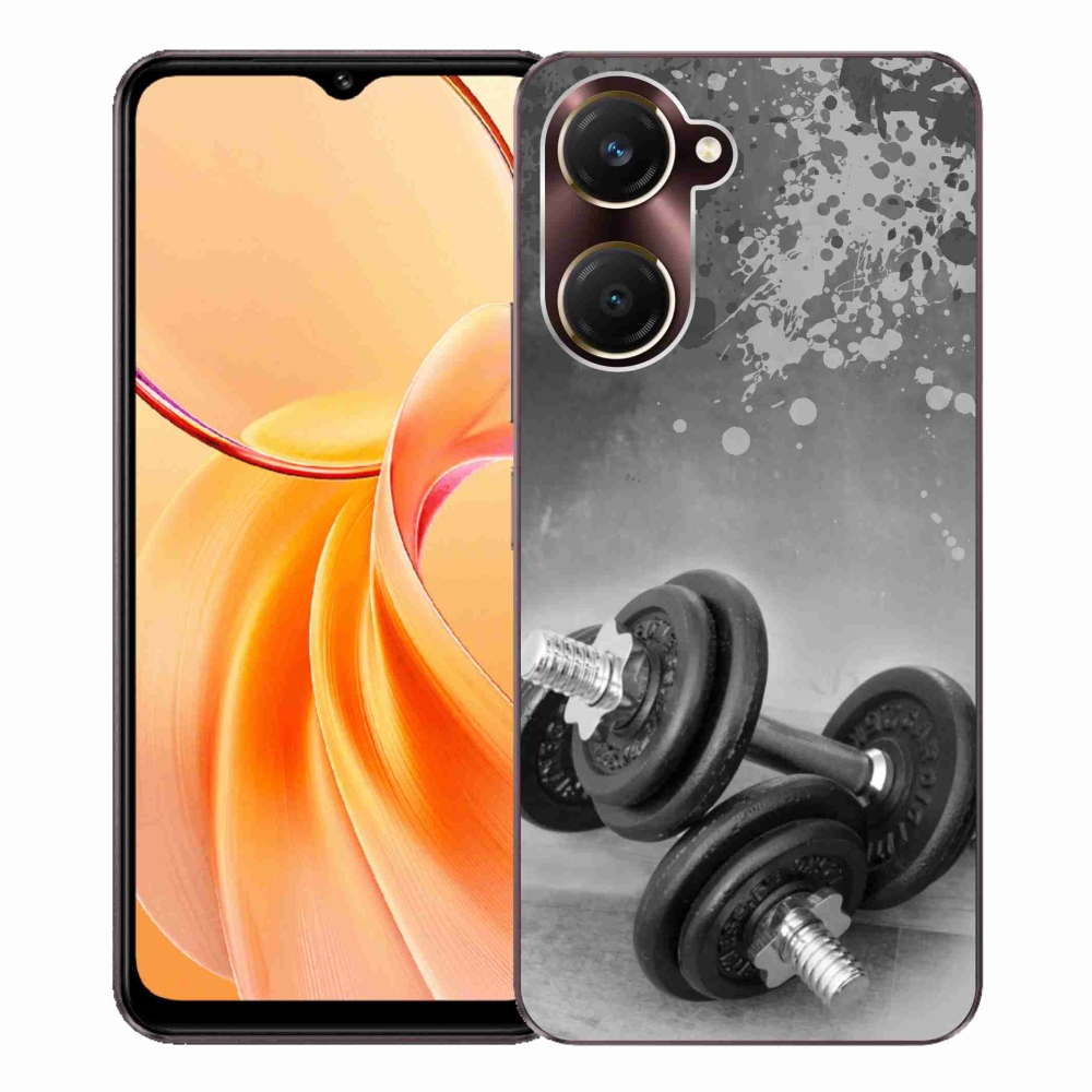 Gelový kryt mmCase na Vivo Y28s 5G - činky 1