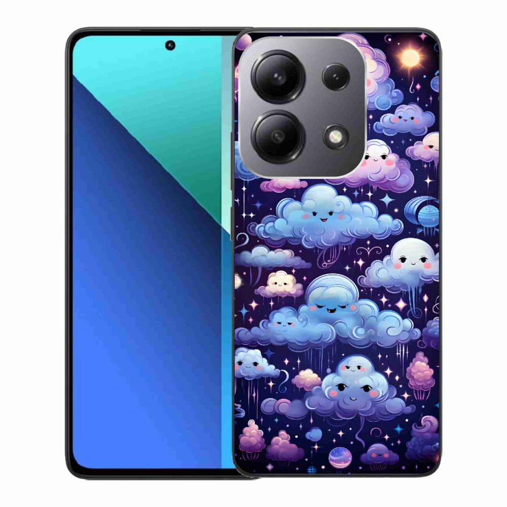 Gelový kryt mmCase na Xiaomi Redmi Note 13 - mráčky