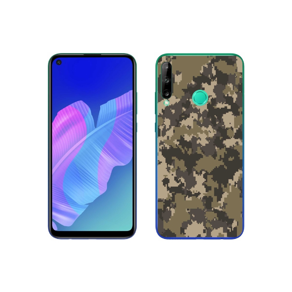 Gelový kryt mmCase na Huawei P40 Lite E - maskáčový vzor 12