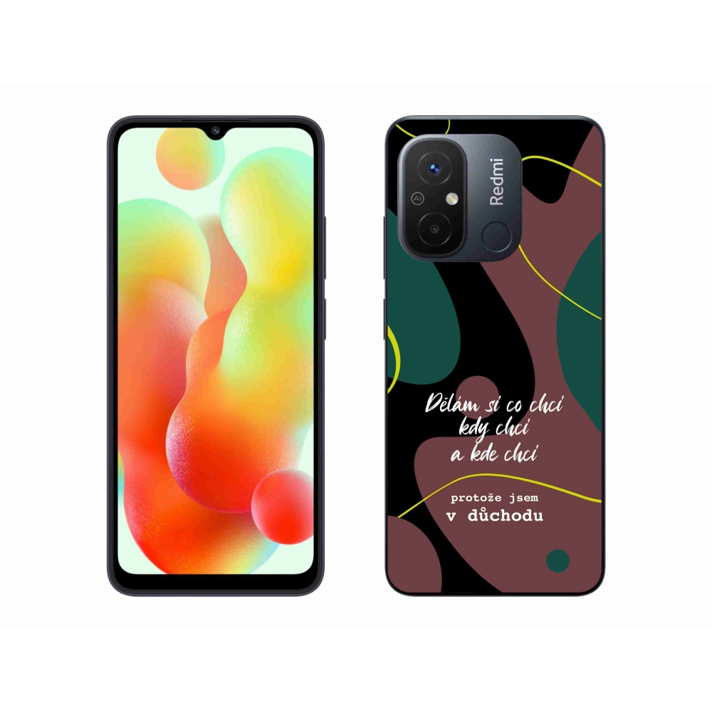 Gelový kryt mmCase na Xiaomi Redmi 12C - vtipný text 10 černé pozadí