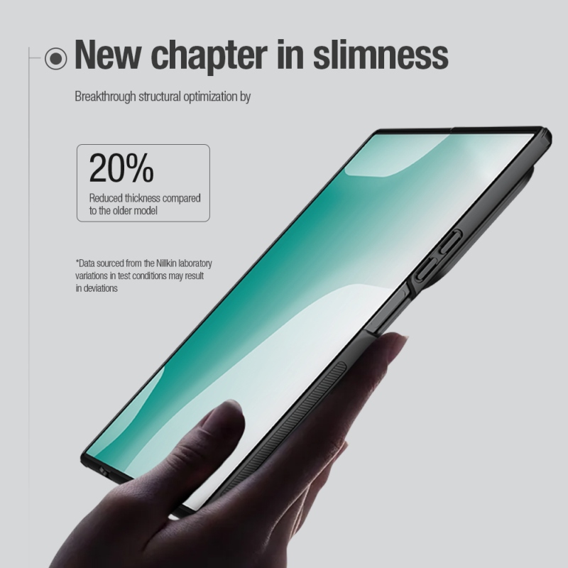 Nillkin Super Frosted FOLD Magnetic Pen Slot Zadní Kryt pro Samsung Galaxy Z Fold 8 Ultra Transparent Black