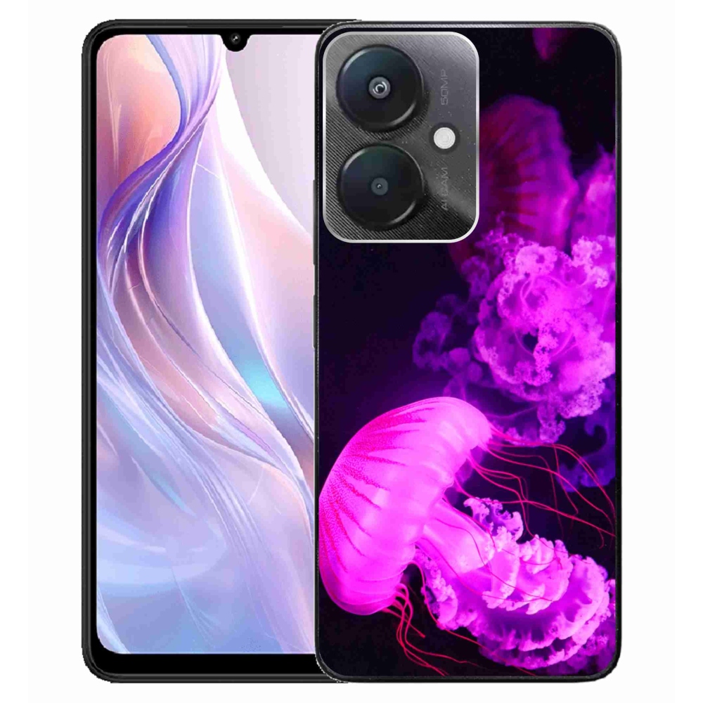 Gelový kryt mmCase na Xiaomi Redmi 13C 5G - medúza 1