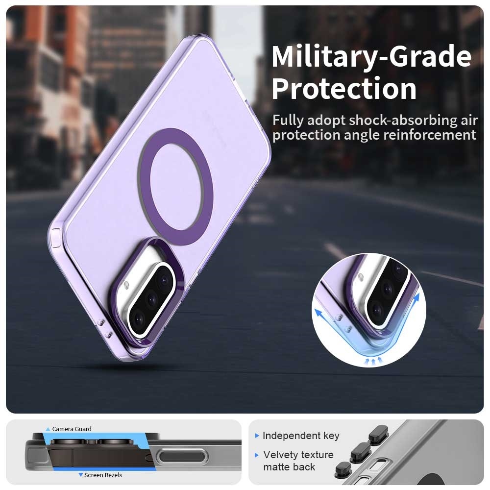Candy gelový obal s MagSafe na Samsung Galaxy A36 5G/A56 5G - fialový