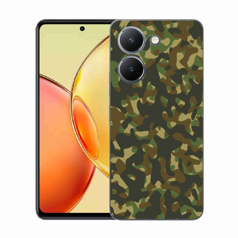 Gelový kryt mmCase na Vivo Y36 - maskáčový vzor 1