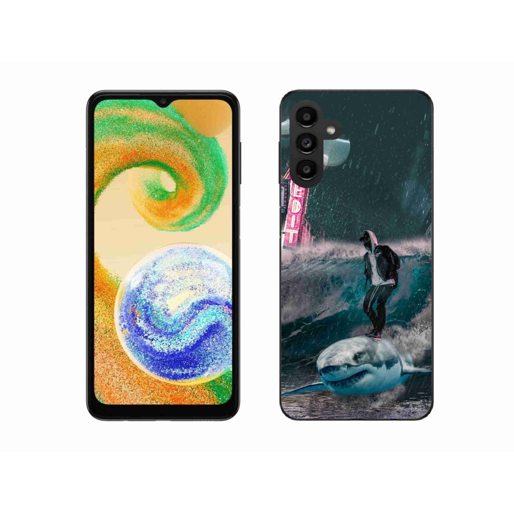Gelový kryt mmCase na Samsung Galaxy A04s (164.7x76.7x9.1mm) - žralok