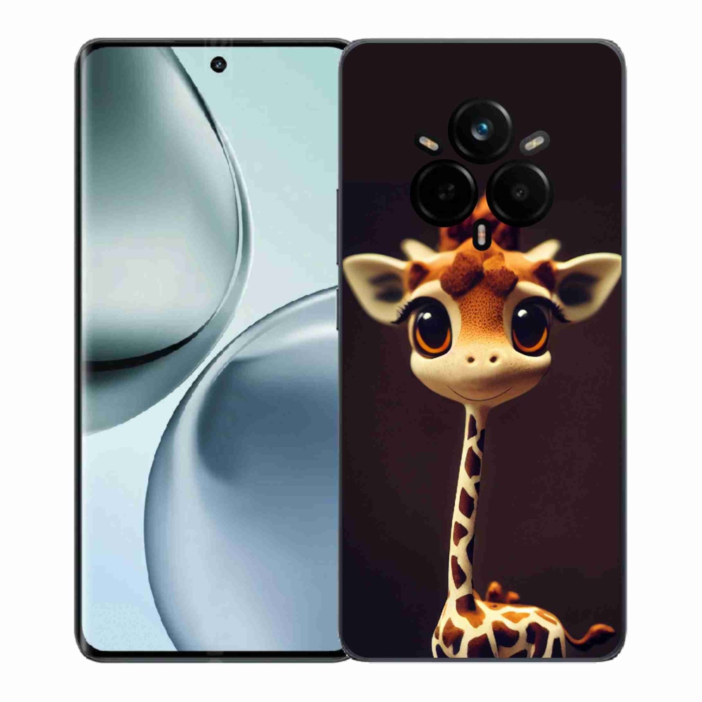 Gelový kryt mmCase na Realme 14 Pro+ 5G - malá žirafa