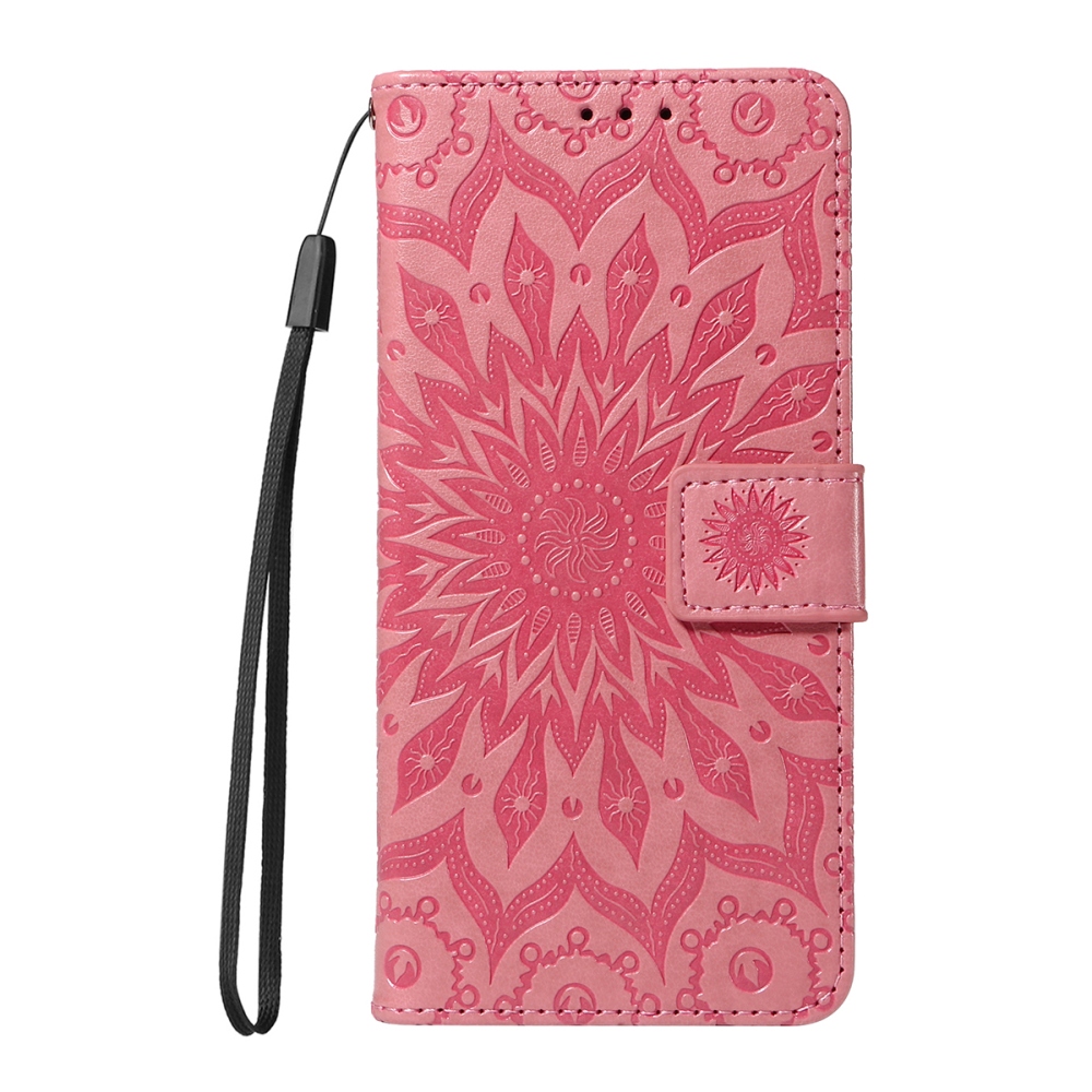 Sunflower knížkové pouzdro na Xiaomi Redmi 15C 4G/5G (173mm) - růžové