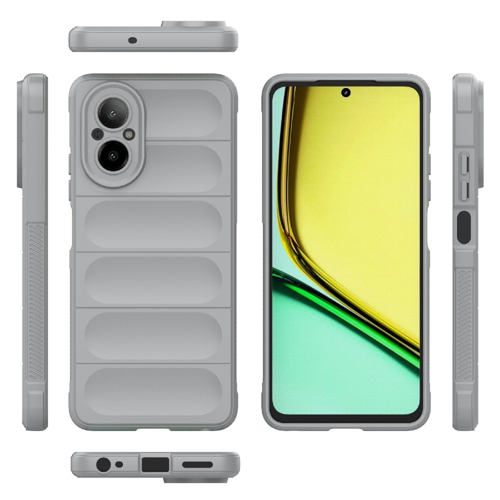 Rugg odolný gelový kryt na mobil Realme C67 - světlešedý