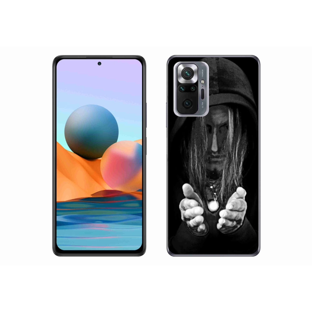Gelový kryt mmCase na Xiaomi Redmi Note 10 Pro - tajemná osoba