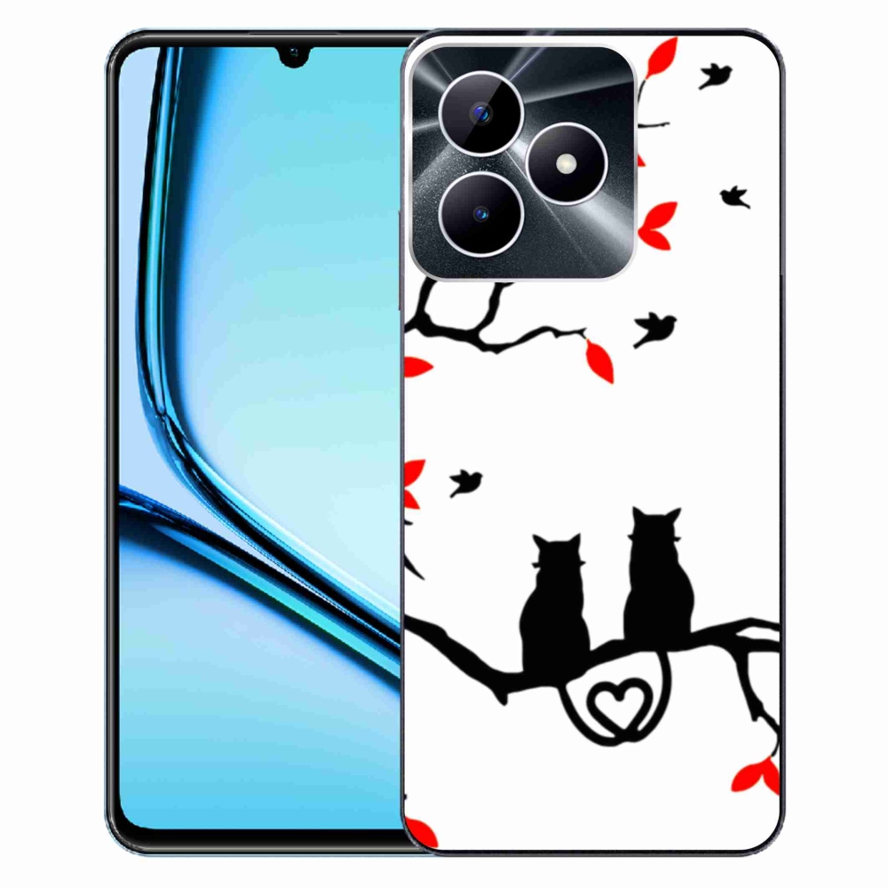 Gelový kryt mmCase na Realme Note 50 - kočičí láska