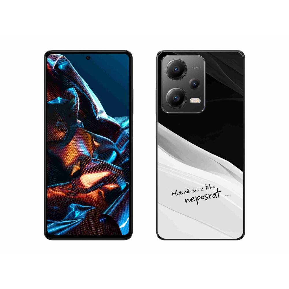 Gelový kryt mmCase na Xiaomi Redmi Note 12 Pro 5G - vtipný text 13 bíločerné pozadí