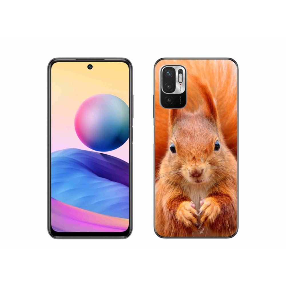 Gelový kryt mmCase na Xiaomi Redmi Note 10 5G - veverka