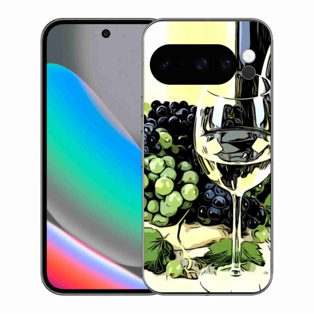 Gelový kryt mmCase na Google Pixel 10 Pro - sklenka vína