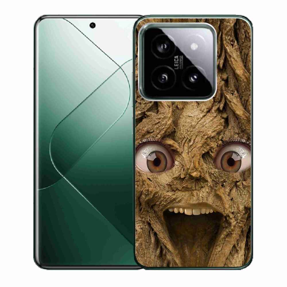Gelový kryt mmCase na Xiaomi 14 - veselý strom s očima